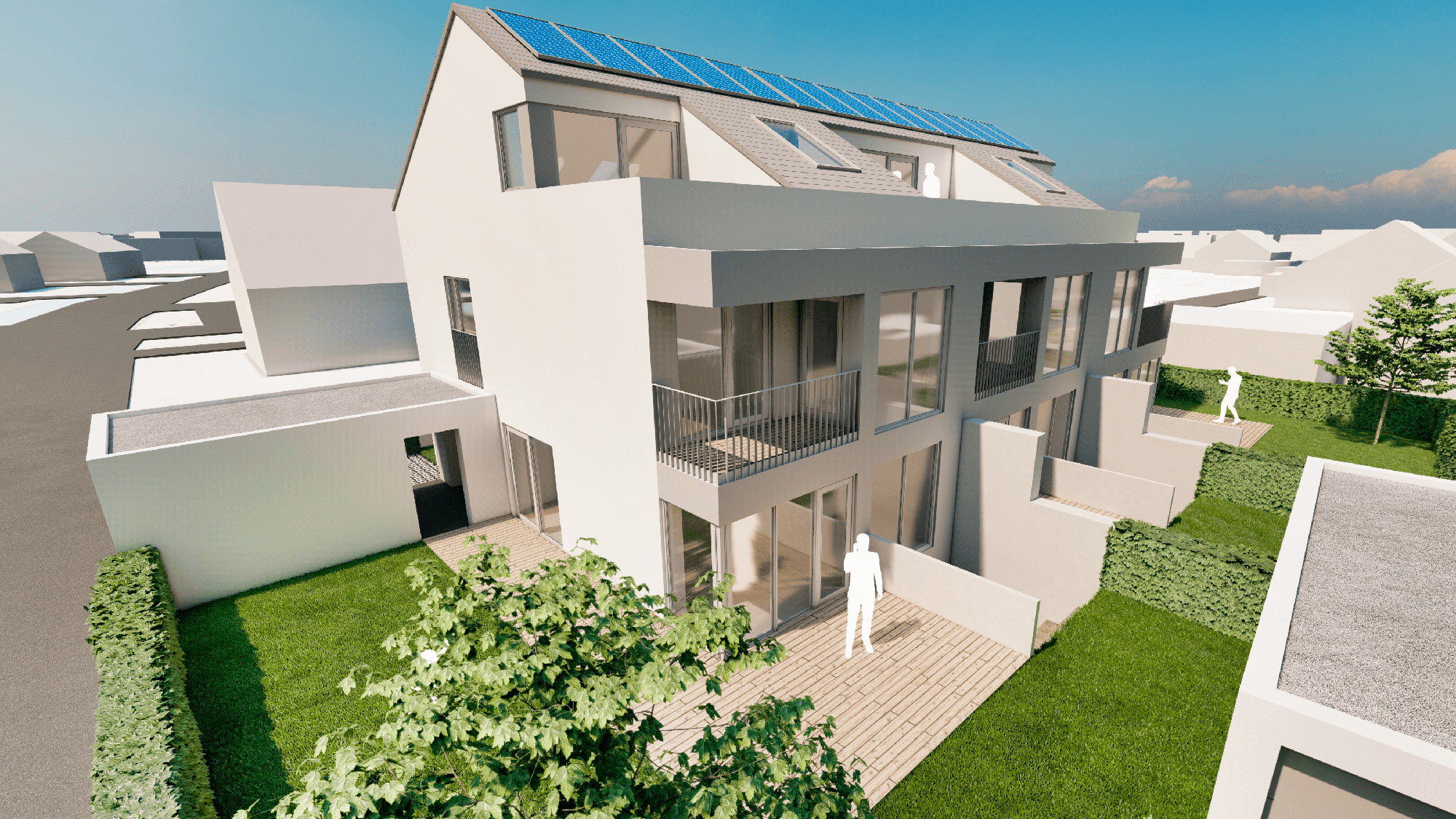 Neubauprojekt: Modernes Reiheneckhaus in Rehinfelden Nollingen | Haus 1 - Ansicht 4