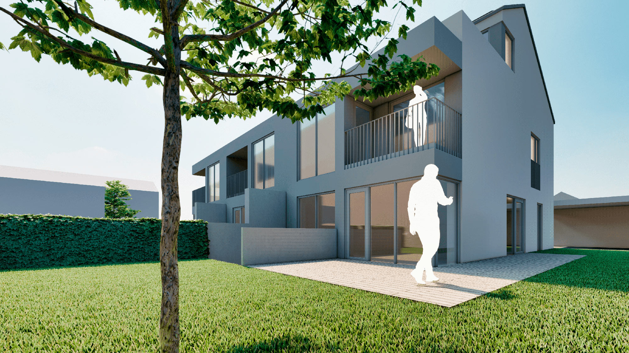 Neubauprojekt: Modernes Reiheneckhaus in Rehinfelden Nollingen | Haus 1 - Ansicht 6