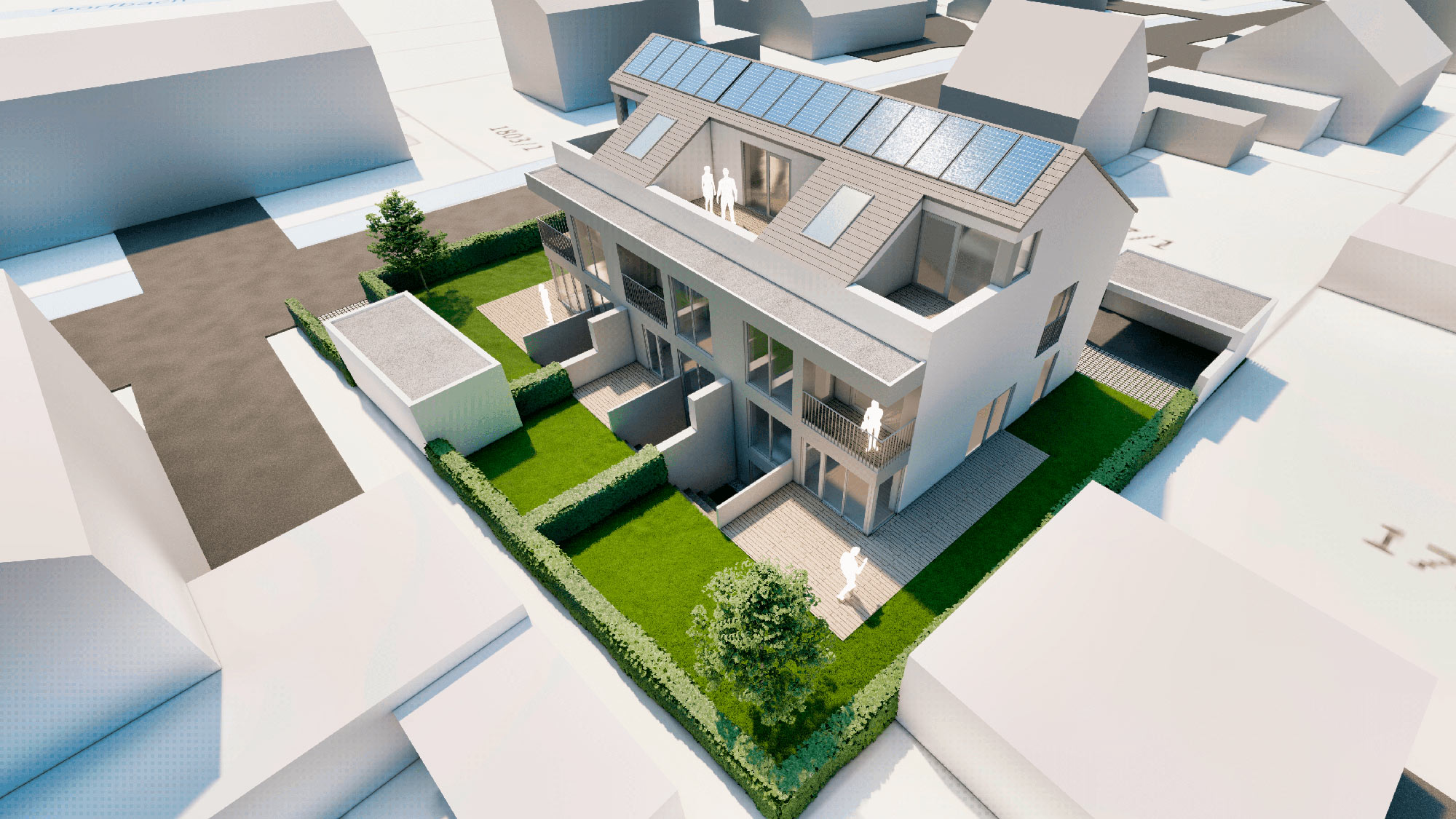 Neubauprojekt: Modernes Reihenmittelhaus in Rehinfelden Nollingen | Haus 2 - Ansicht 2