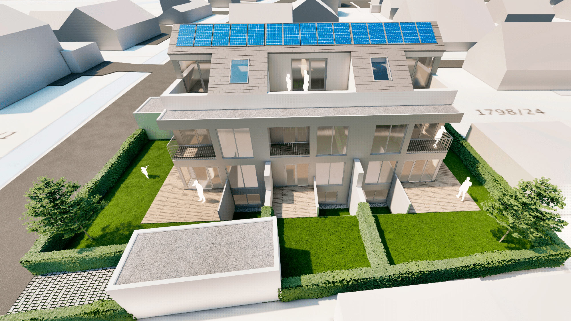 Neubauprojekt: Modernes Reihenmittelhaus in Rehinfelden Nollingen | Haus 2 - Ansicht 3
