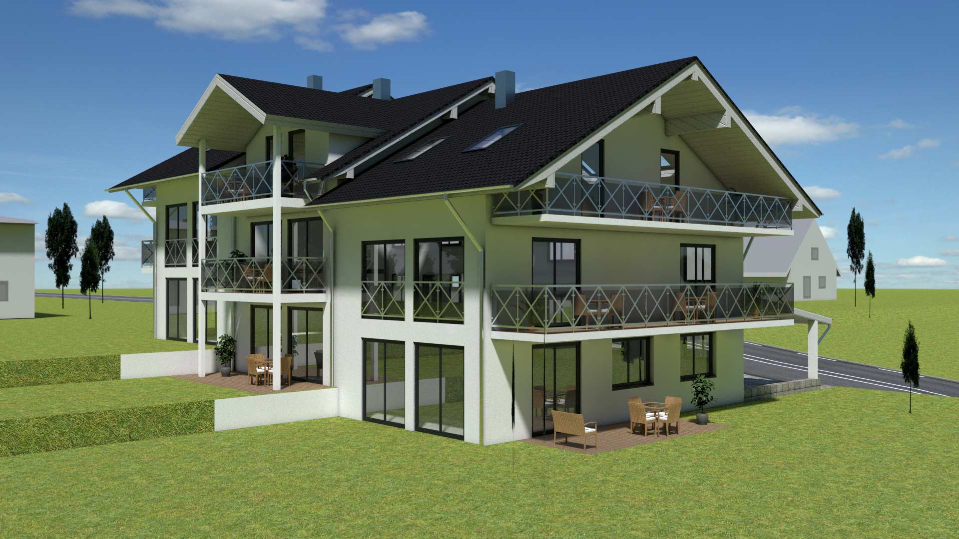Neubauprojekt: Moderne Einfamilienhäuser in Wehr Öflingen | Ansicht 1